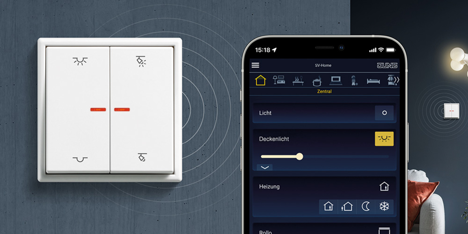 KNX RF Taster bei EKT Elektro und Kommunikationstechnik Heß GmbH in Borna